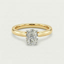 Anillo de Diamante de Laboratorio Corte Oval - Montadura Clasica