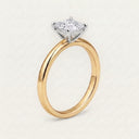 Anillo de Diamante de Laboratorio Corte Princesa - Montadura Clásica