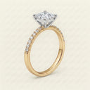 Anillo de Diamante de Laboratorio Corte Princesa - Montadura Fancy