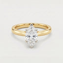 Anillo de Diamante de Laboratorio Corte Marquisse - Montadura Clásica