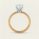 Anillo de Diamante de Laboratorio Corte Oval - Montadura Fancy