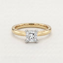 Anillo de Diamante de Laboratorio Corte Princesa - Montadura Clásica