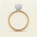 Anillo de Diamante de Laboratorio Corte Princesa - Montadura Fancy