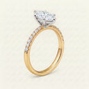 Anillo de Diamante de Laboratorio Corte Marquisse - Montadura Fancy