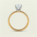 Anillo de Diamante de Laboratorio Corte Circular - Montadura Fancy