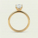 Anillo de Diamante de Laboratorio Corte Oval - Montadura Clasica
