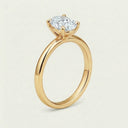 Anillo de Diamante de Laboratorio Corte Oval - Montadura Clasica