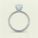 Anillo de Diamante de Laboratorio Corte Oval - Montadura Fancy