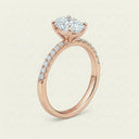 Anillo de Diamante de Laboratorio Corte Oval - Montadura Fancy