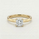 Anillo de Diamante de Laboratorio Corte Princesa - Montadura Clásica