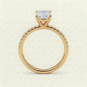 Anillo de Diamante de Laboratorio Corte Princesa - Montadura Fancy