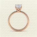 Anillo de Diamante de Laboratorio Corte Princesa - Montadura Fancy