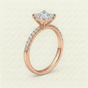 Anillo de Diamante de Laboratorio Corte Princesa - Montadura Fancy