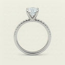 Anillo de Diamante de Laboratorio Corte Circular - Montadura Fancy