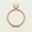 Anillo de Diamante de Laboratorio Corte Circular - Montadura Fancy