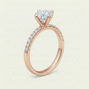 Anillo de Diamante de Laboratorio Corte Circular - Montadura Fancy