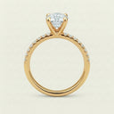 Anillo de Diamante de Laboratorio Corte Circular - Montadura Fancy