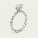 Anillo de Diamante de Laboratorio Corte Circular - Montadura Fancy